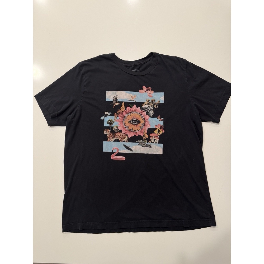 OneRepublic Never Ending Summer Tour 2022 Black Graphic Tee XL Concert Shirt